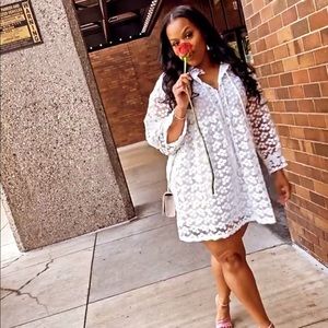 White floral dress !